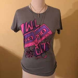 T-Shirt 80’s Cassette Tape, Long and stretchy